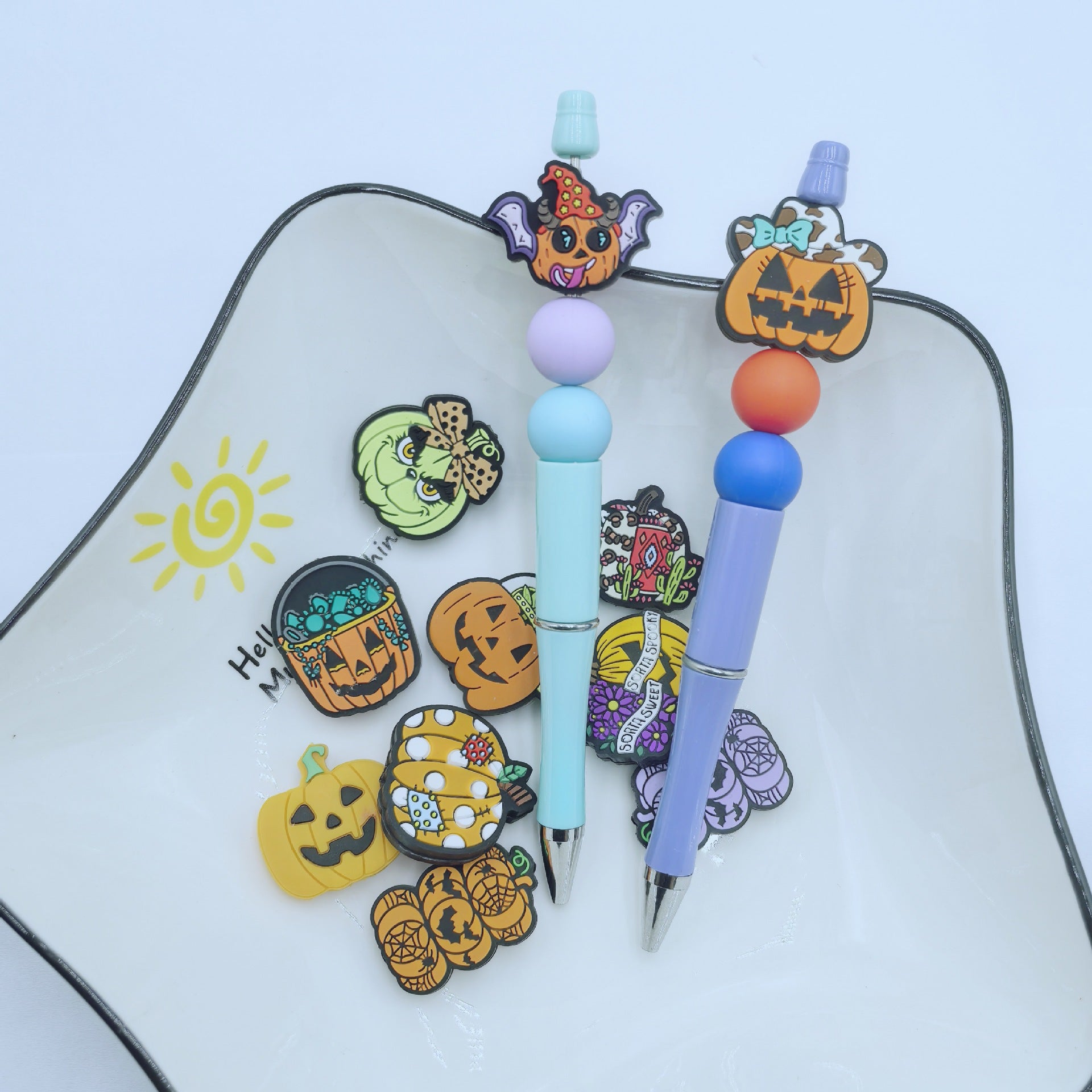 Wholesale 10pcs/ pack  Pumpkin Series Cartoon Beads DIY Loose Beads